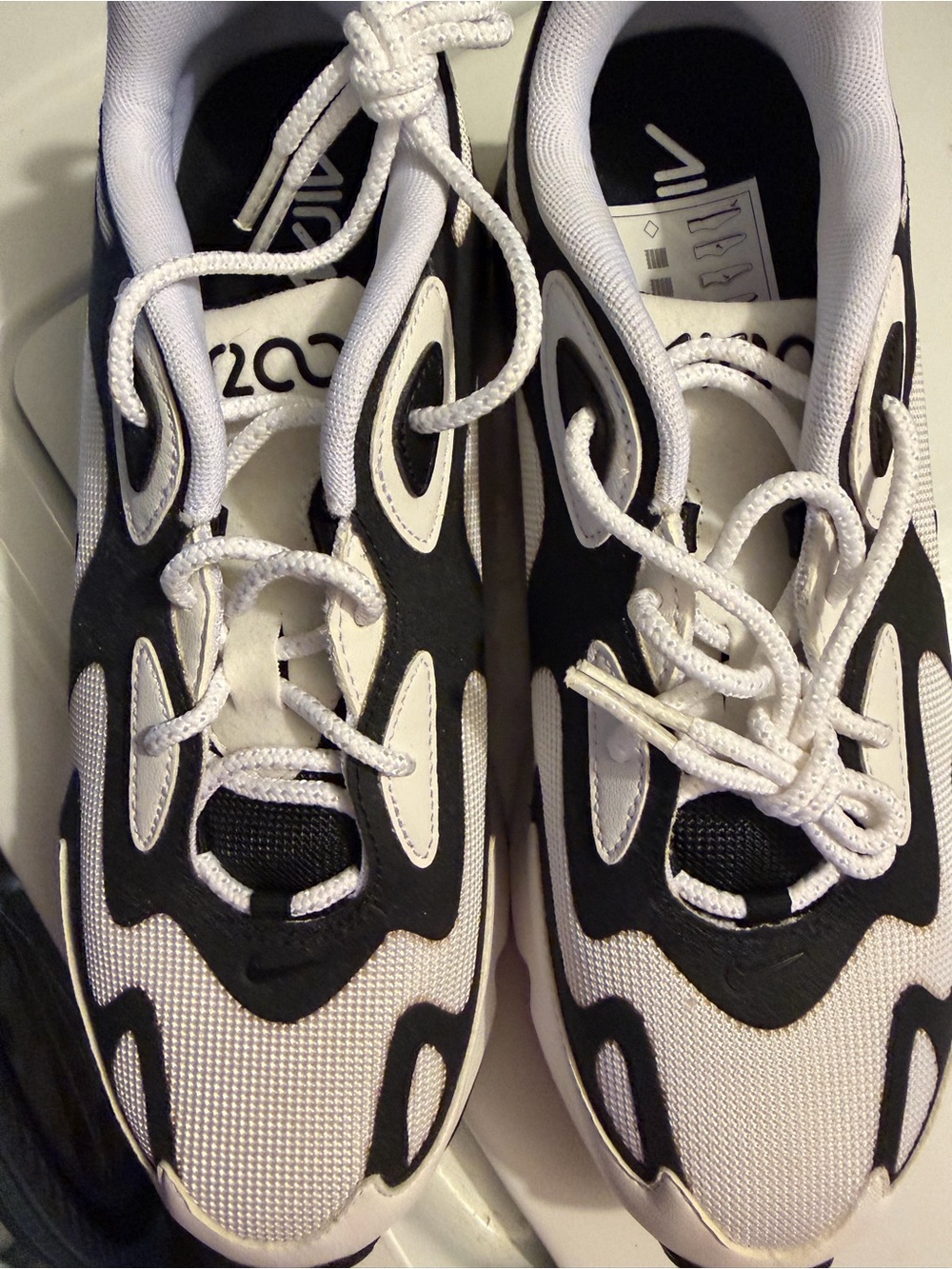 Woman’s Black and White Athletic Sneakers - Brand: Nike
